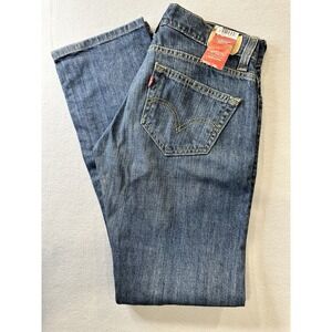 Levi's Slouch Straight 504 Women Denim Blue Jeans Pants Size 6 Short 28x30